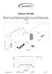 TermaTech Biotronic 700 Manual De Montaje