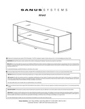 Sanus Systems PFV47 Manual De Instrucciones