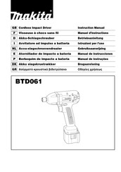 Makita BTD061 Manual De Instrucciones