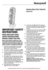 Honeywell SIGNATURE Serie Manual De Instrucciones