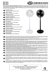 Descon DA-1610 Manual De Instrucciones Con La Carta De Garantía