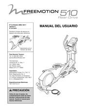 Freemotion 510 Rear Drive Manual Del Usuario