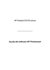 HP Deskjet D4100 Serie Manual De Instrucciones