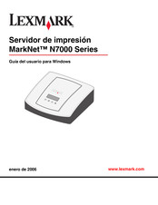 Lexmark MarkNet N7000 Serie Guia Del Usuario