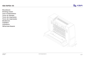 Koenig & Bauer KBA RAPIDA 105 Manual Del Usuario