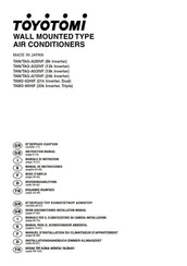 Toyotomi TAN/TAG-A53IVF Manual De Instrucciones