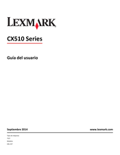 Lexmark CX510 Guia Del Usuario