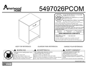 Ameriwood HOME 5497026PCOM Guia De Inicio Rapido