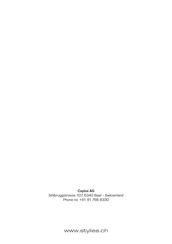 Stylies PEGASUS Manual Del Usuario