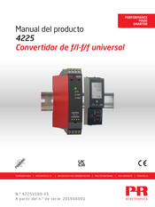 PR electronics 4225 Manual Del Producto