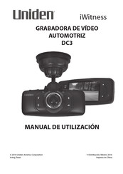 Uniden iWitness DC3 Manual De Utilización