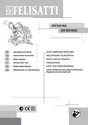 Felisatti SRF305/1800 Instrucciones De Servicio