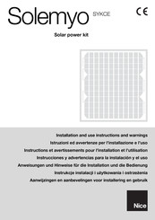 Nice Solemyo Instrucciones Y Advertencias Para La Instalación Y El Uso