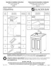 Glacier bay LT2036WWHD Instrucciones De Instalación