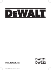 DeWalt DW621 Traducido De Las Instrucciones Originales