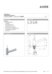 Axor 10801000 Manual De Instrucciones