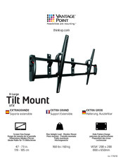 Vantage Point X-Large Tilt Mount VTX Manual De Instrucciones