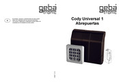 Geba Tronic Cody Universal 1 Manual De Instrucciones