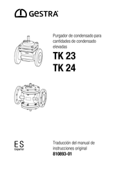 GESTRA TK 23 Traducción Del Manual De Instrucciones Original