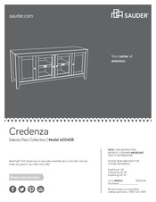 Sauder Credenza 420408 Manual De Instrucciones