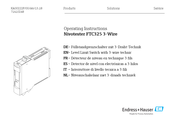 Endress+Hauser Nivotester FTC325 3-Wire Manual De Instrucciones