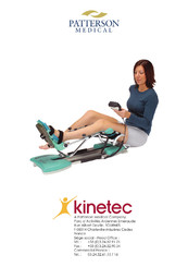 Kinetec PATTERSON MEDICAL Manual De Instrucciones