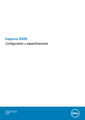 Dell Inspiron 5505 Manual De Configuración Y Especificaciones