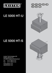 Leister LE 5000 HT-U Instrucciones De Funcionamiento