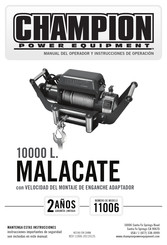 Champion Power Equipment 11006 Manual Del Operador