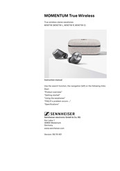 Sennheiser MOMENTUM M3IETW Instrucciones Resumidas