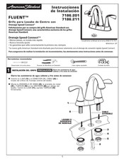 American Standard FLUENT 7186.201 Instrucciones De Instalación