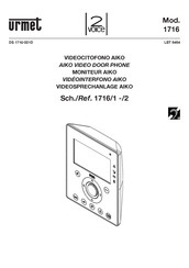 Urmet 1716/1 Manual Del Usuario