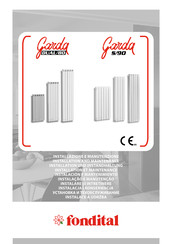 Fondital garda S/90 Instalación Y Mantenimiento