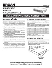 Broan 114 Manual De Instrucciones