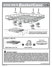 Yakima BasketCase Manual De Instrucciones