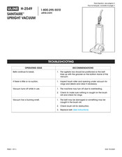 Uline H-2549 Solución De Problemas