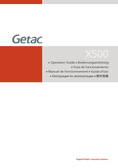 Getac X500 Guia De Funcionamiento