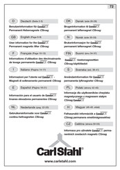 CarlStahl CSmag Serie Instrucciones De Uso
