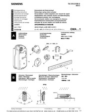 Siemens GMA Serie Instrucciones De Montaje