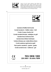 Team kalorik TKG SWM 1002 Manual De Instrucciones