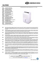 Descon DA-R030 Manual De Instrucciones