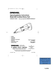 Dremel 800 Manual Del Usuario