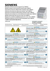 Siemens 5SV8101-6KK Instructivo