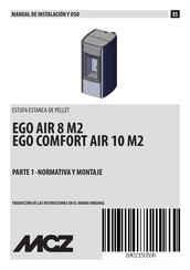 MCZ EGO AIR 8 M2 Manual De Instalacion Y Uso