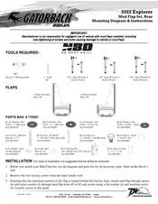 Truck Hardware Gatorback 2022 Explorer Diagrama De Montaje E Instrucciones