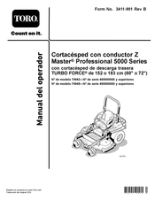 Toro Z Master Professional 5000 Serie Manual Del Operador