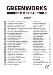 GreenWorks GD40TCS Manual De Utilización