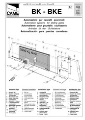 CAME BK - BKE 1810 Manual De Instrucciones
