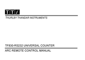 TTI TF830-RS232 Manual De Instrucciones