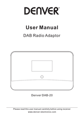 Denver DAB-20 Manual De Usuario